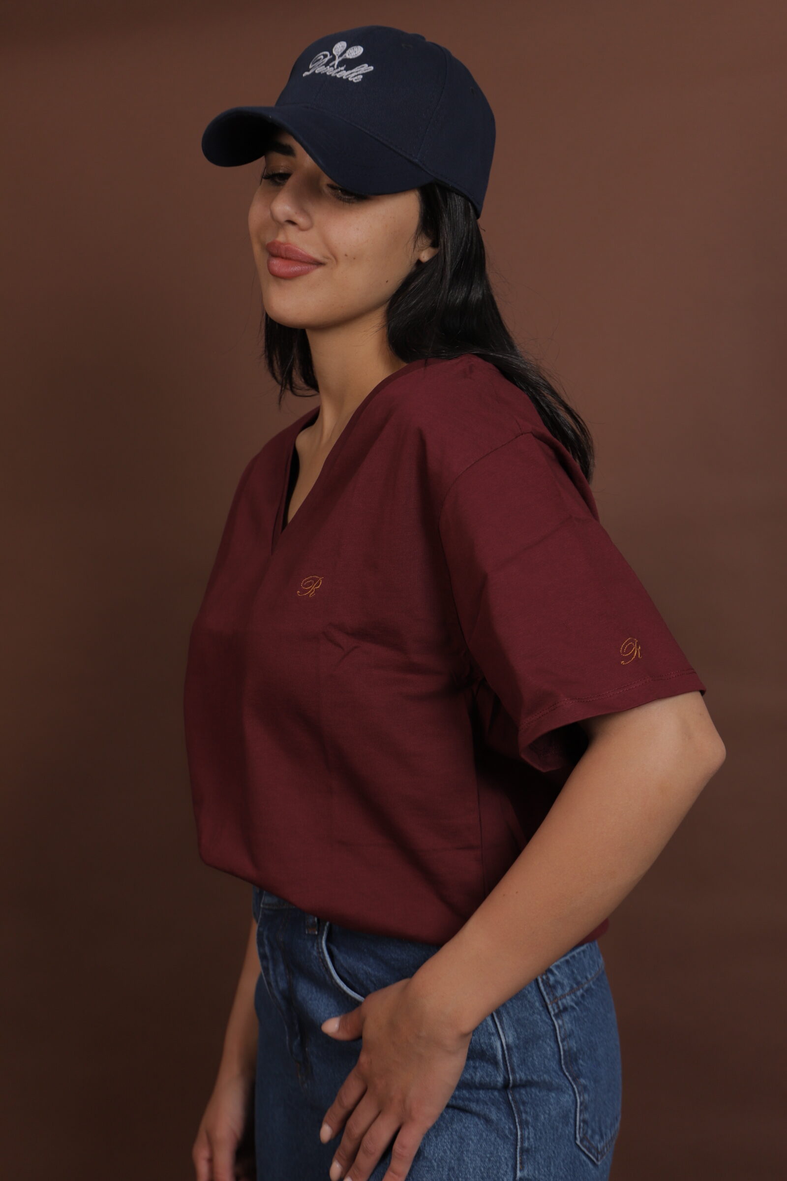 100% Cotton Burgundy T-shirt