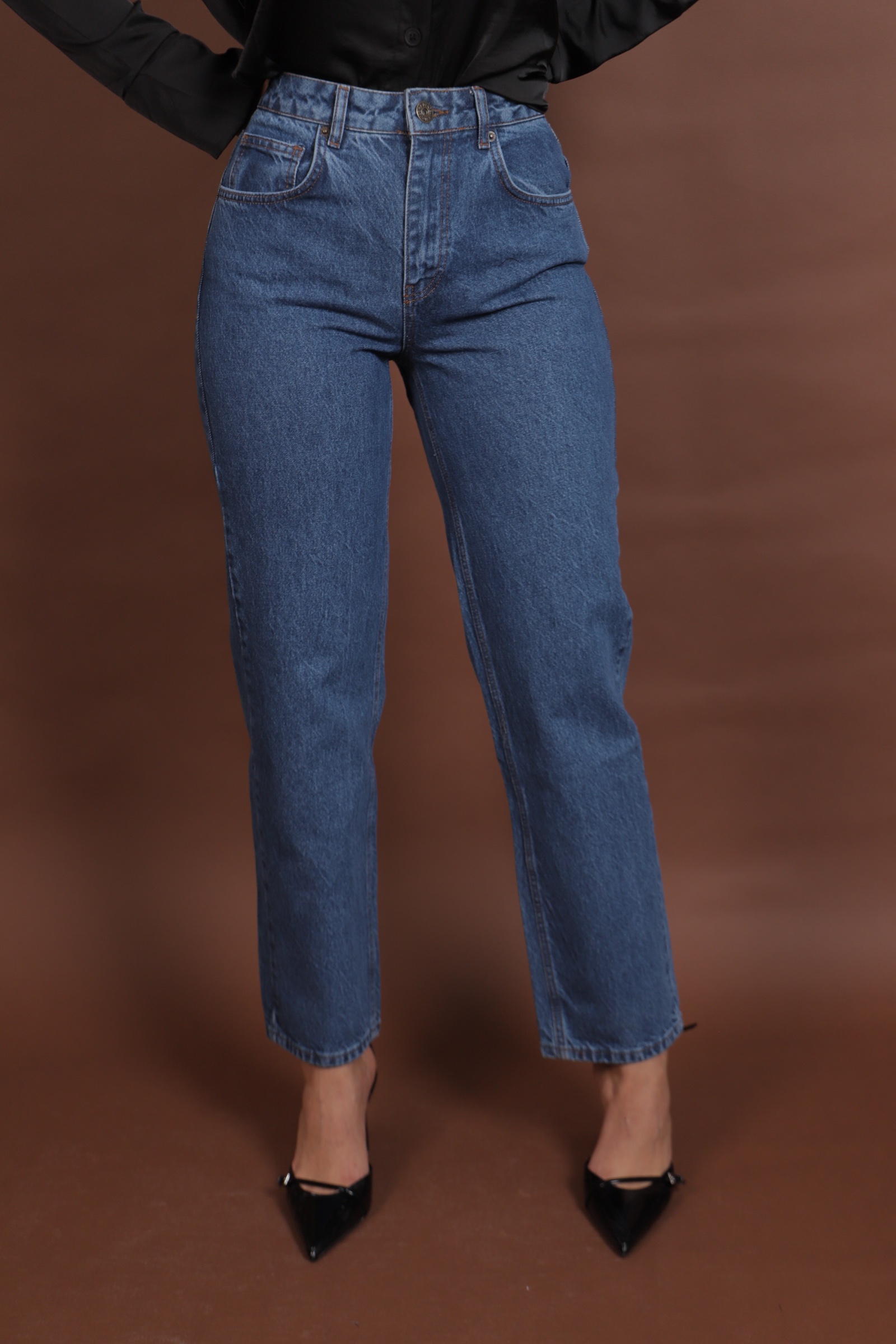 High Waisted Organic Cotton Denim No.2